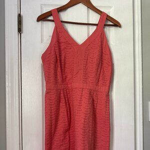 Old Navy Coral Eyelet Dress